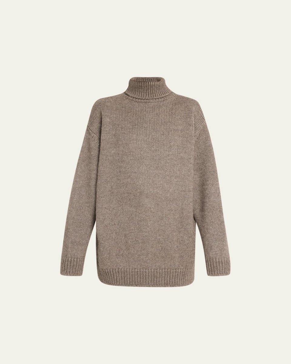 Elu Oversized Turtleneck Alpaca Sweater
