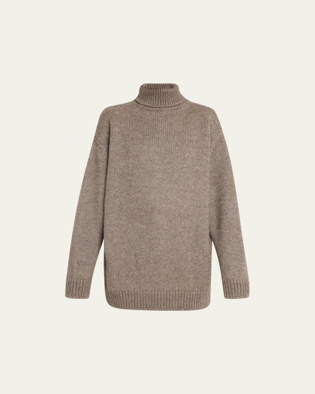 Elu Oversized Turtleneck Alpaca Sweater