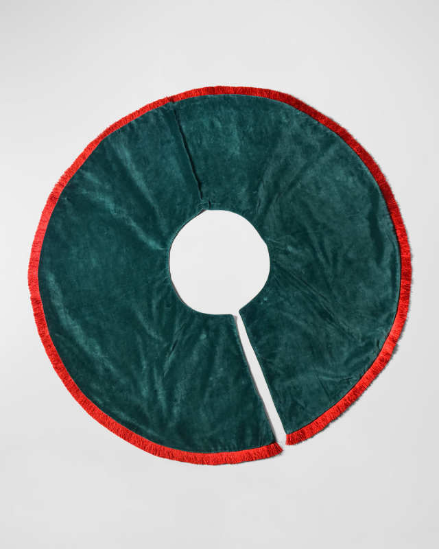 Red Velvet Christmas Tree Skirt