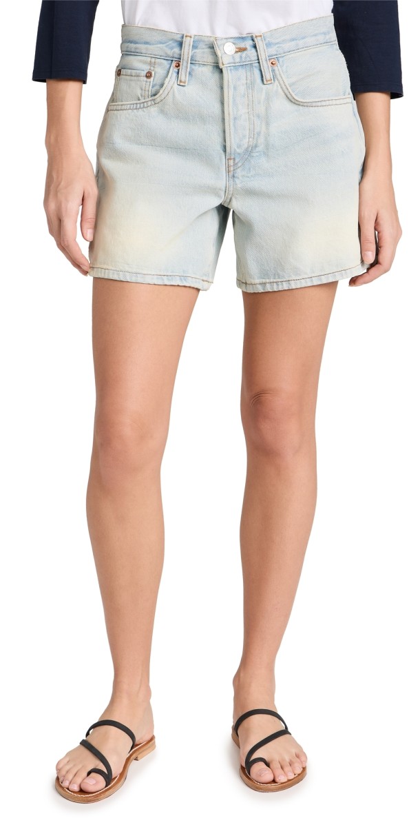 RE/DONE Boy Shorts Ranch Water