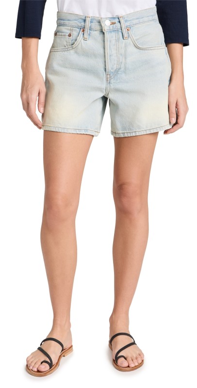 RE/DONE Boy Shorts Ranch Water