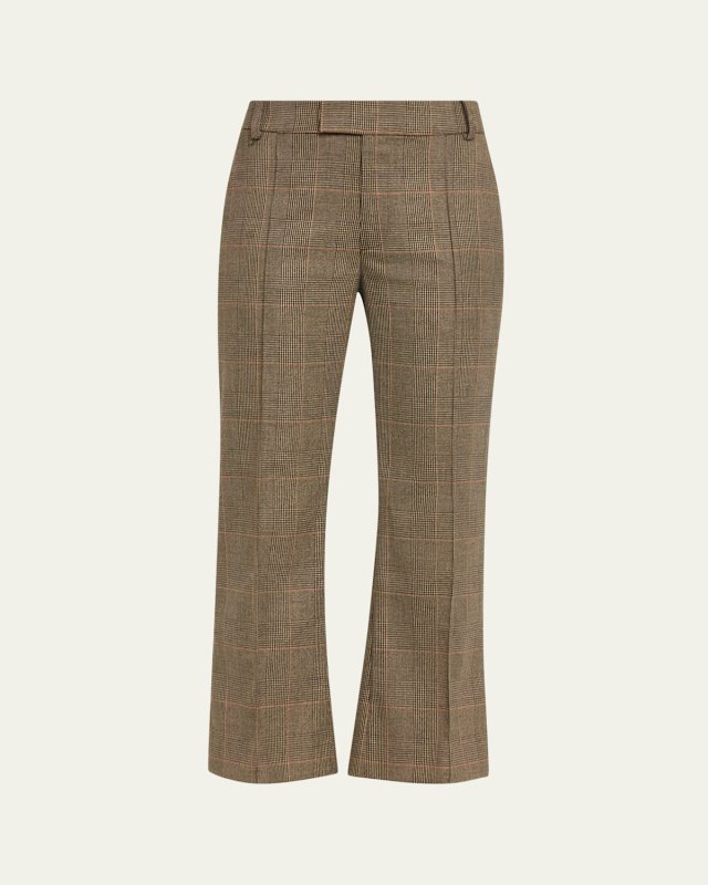 Check Ankle Trousers