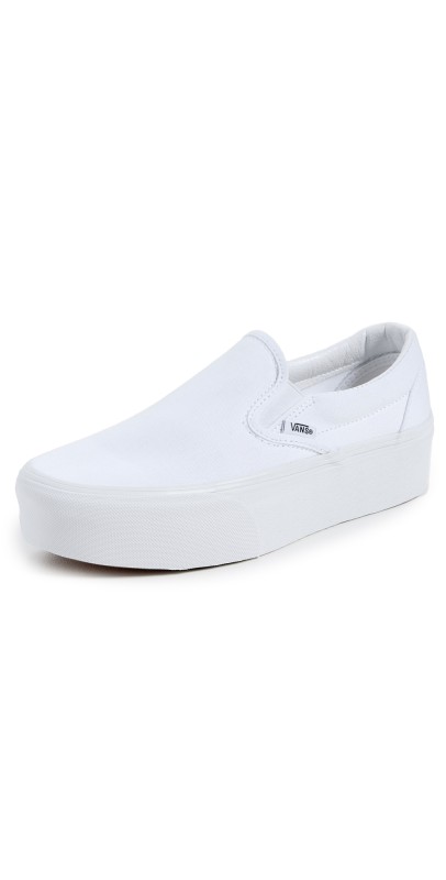Vans Ua Classic Slip-On Stackform Sneakers Canvas True White