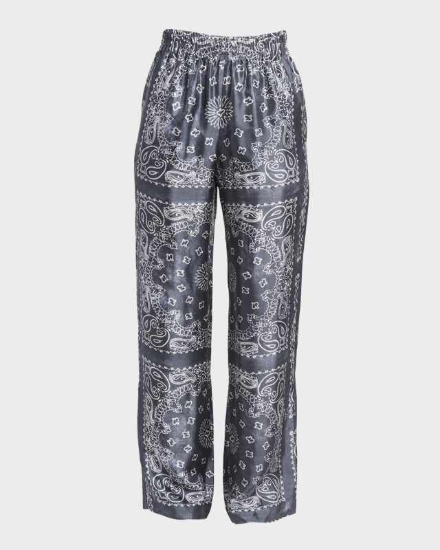Bandana-Print Pull-On Jogging Pants