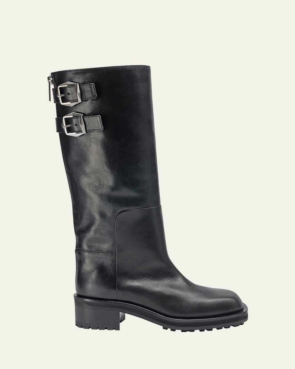 Brooklyn Tall Leather Moto Boots