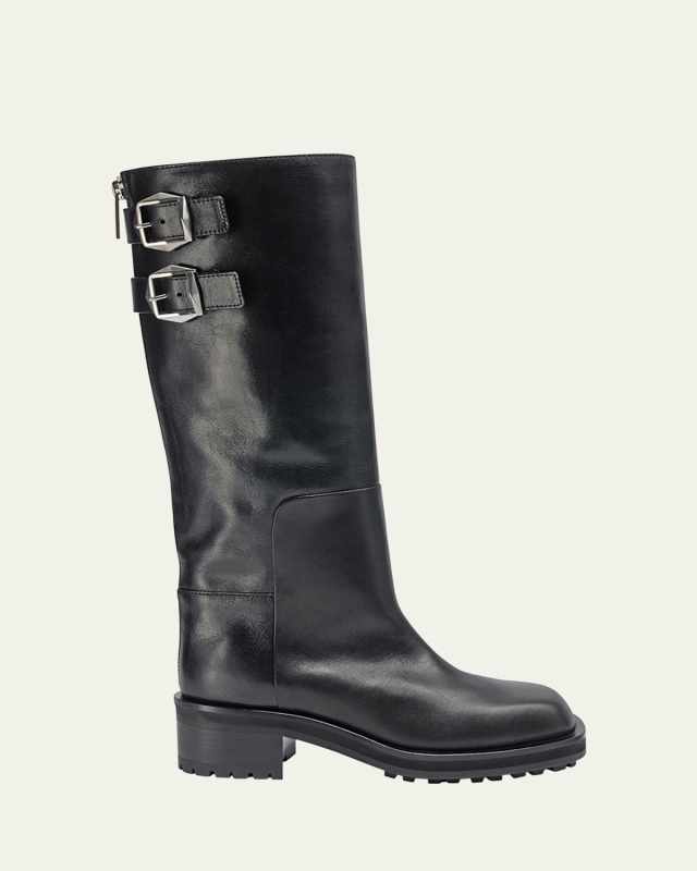 Brooklyn Tall Leather Moto Boots