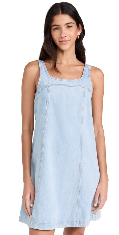 Madewell Denim Sleeveless Mini Dress Fitzgerald Wash