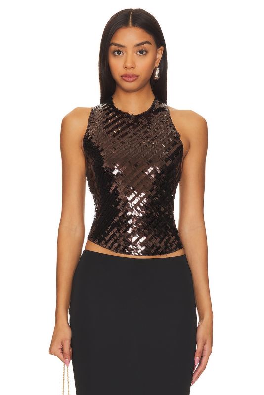 Free People x Intimately FP Disco Fever Cami In Black Combo 7