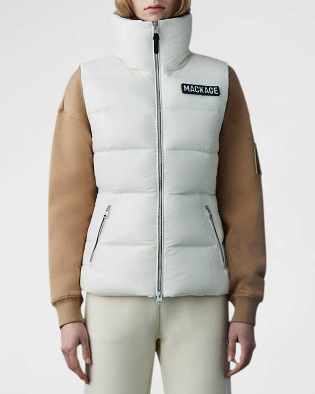 Chaya Puffer Vest with Hood