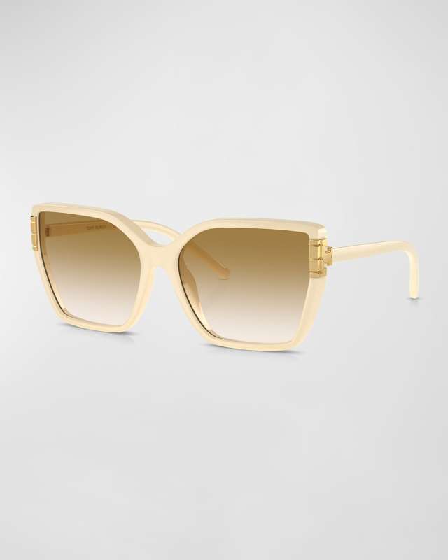 Flat Eleanor Gradient Plastic Square Sunglasses