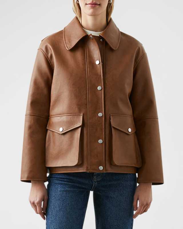 Mathis Faux Leather Jacket