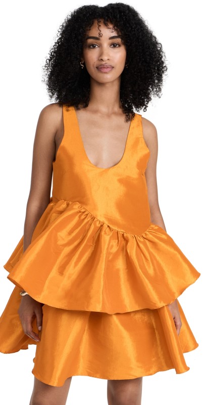 Kika Vargas Valeria Dress Orange