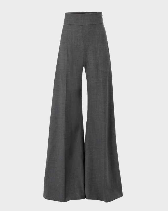 Ultra-High Waist Wide-Leg Trousers