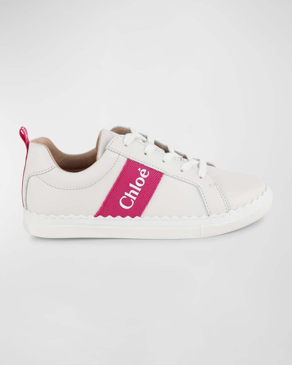 Girl's Lauren Low-Top Leather Sneakers, Toddlers/Kids