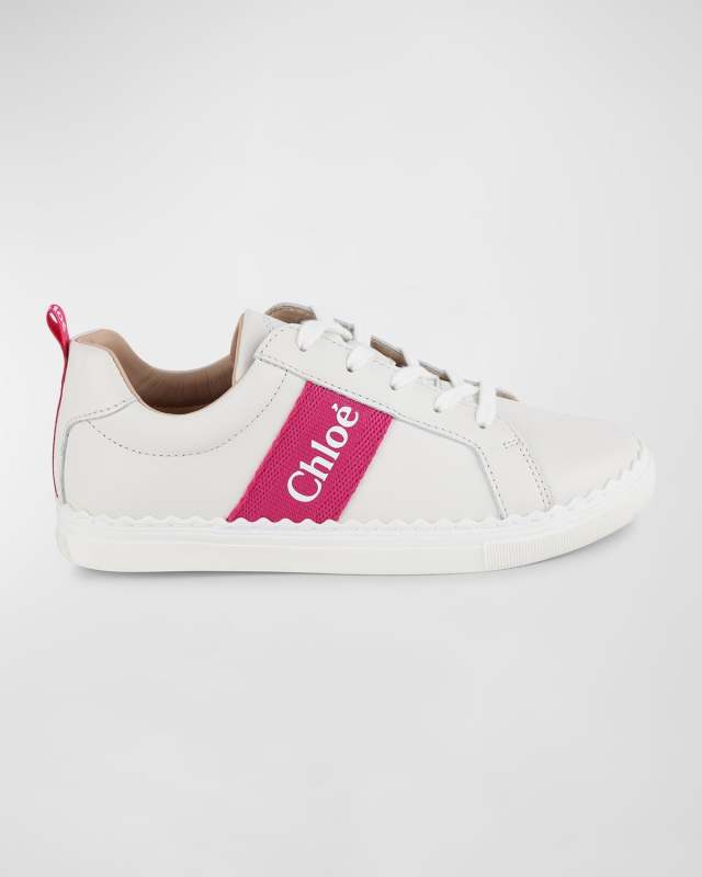 Girl's Lauren Low-Top Leather Sneakers, Toddlers/Kids