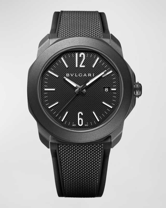 41mm Octo Roma Automatic Watch with Black Dial