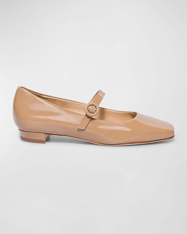 Patent Mary Jane Ballerina Flats