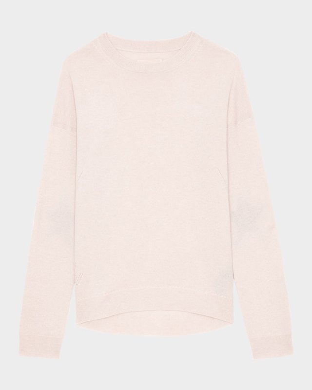 Cici Elbow-Patch Cashmere Sweater
