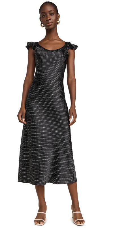 PAIGE Agoura Dress Black/Travertine