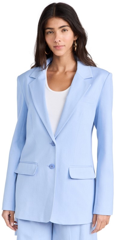 STAUD City Blazer Periwinkle