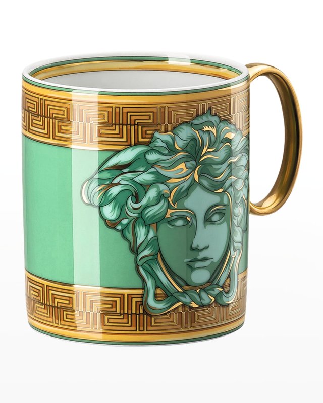 Medusa Amplified Green Coin Mug With Handle