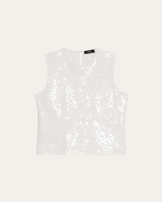 Sequin Sleeveless Shell Top