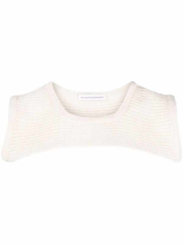 crochet-knitted crop top