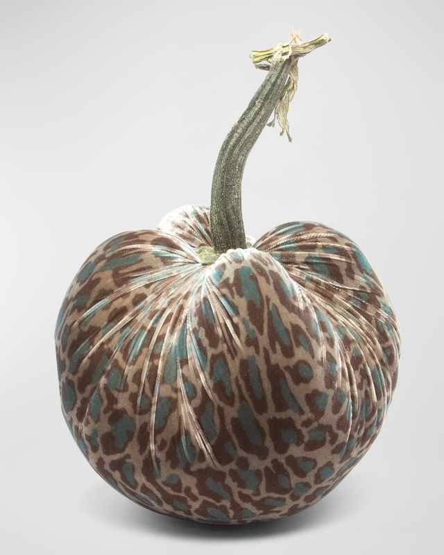Velvet Halloween Pumpkin, 13"