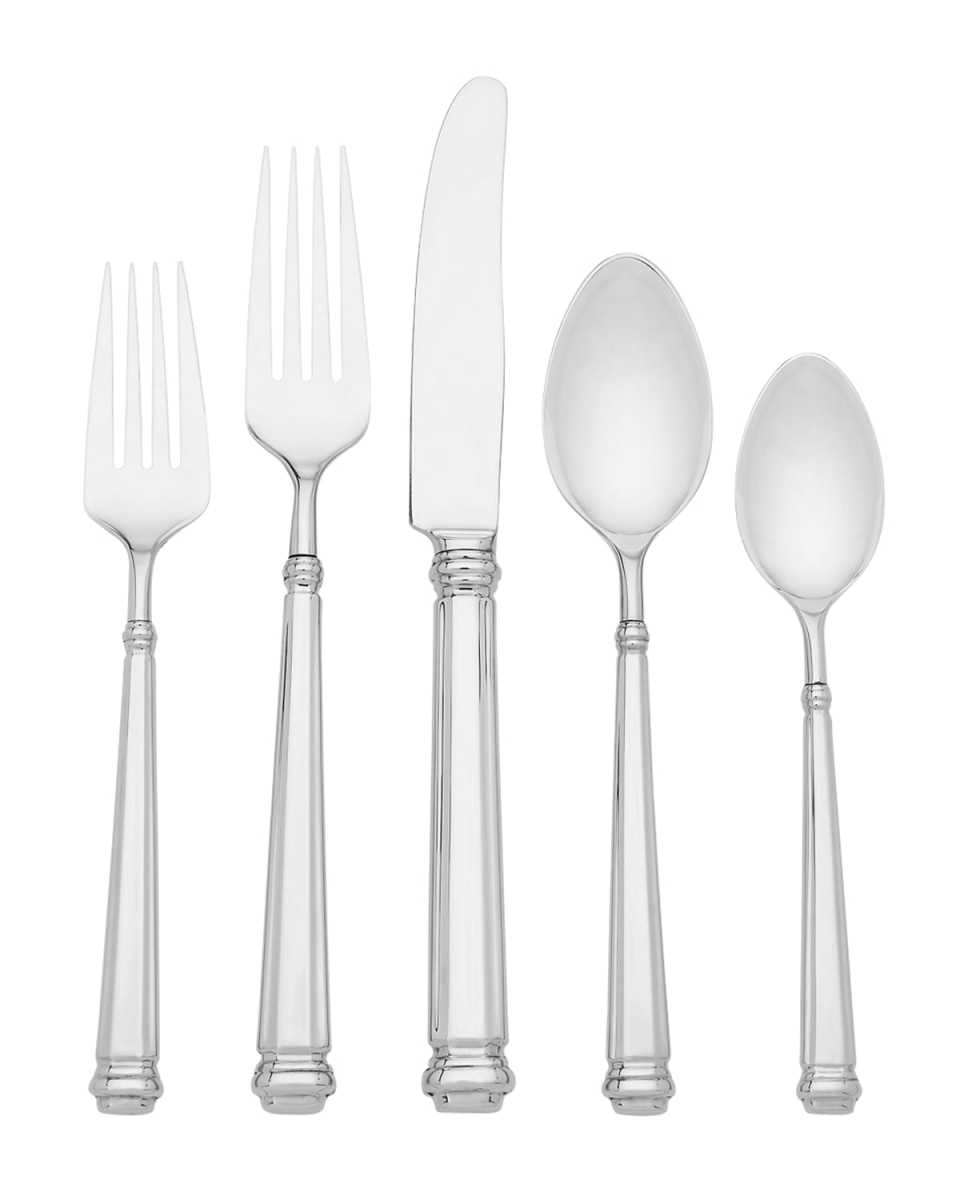 abington square 5-piece flatware set