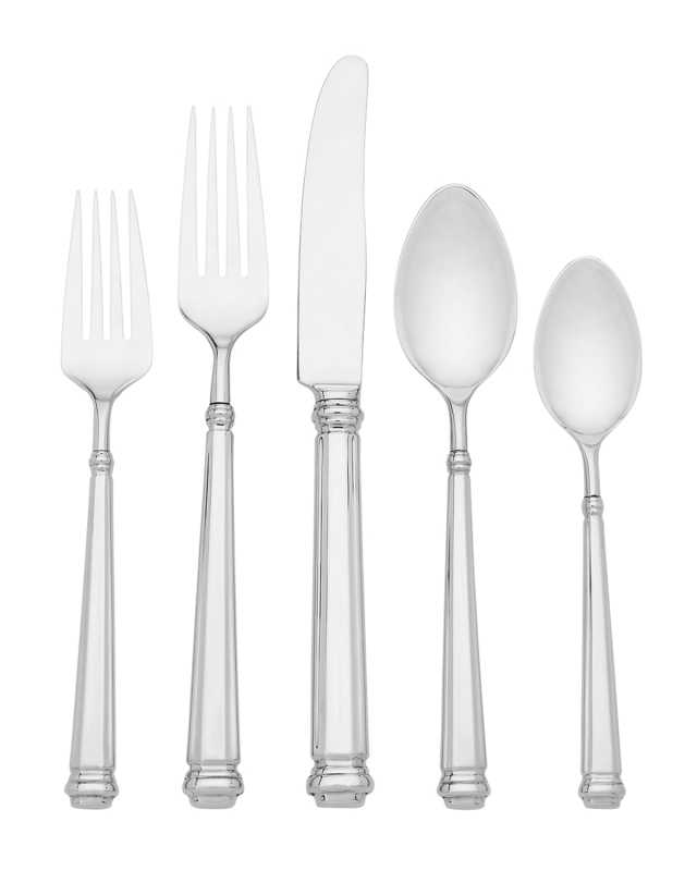 abington square 5-piece flatware set