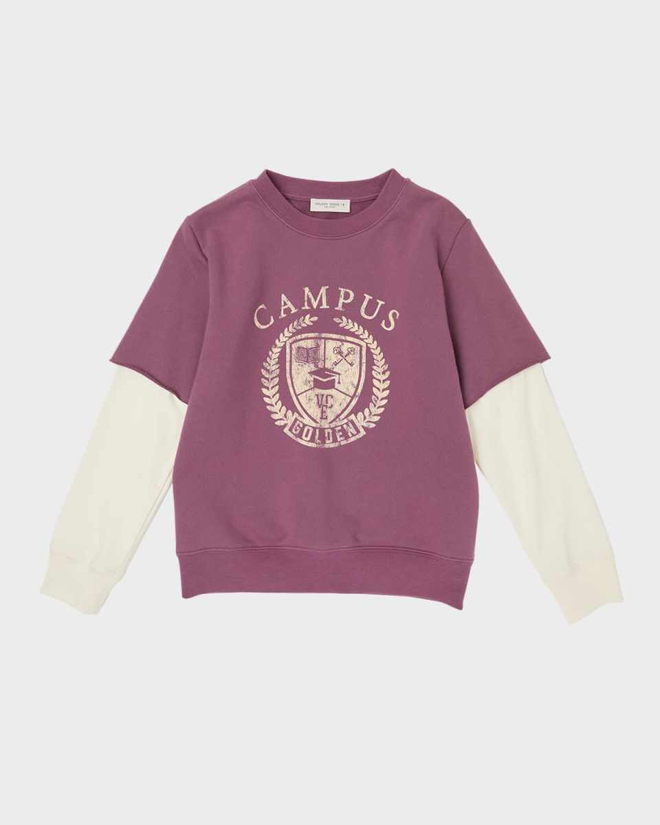 Boy's Two-In-One Collegiate-Inspired Sweatshirt, Size 4-12