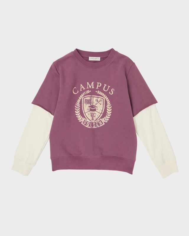 Boy's Two-In-One Collegiate-Inspired Sweatshirt, Size 4-12