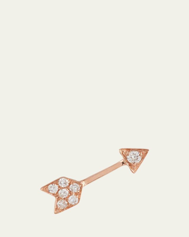 Mini Diamond Arrow Single Stud Earring