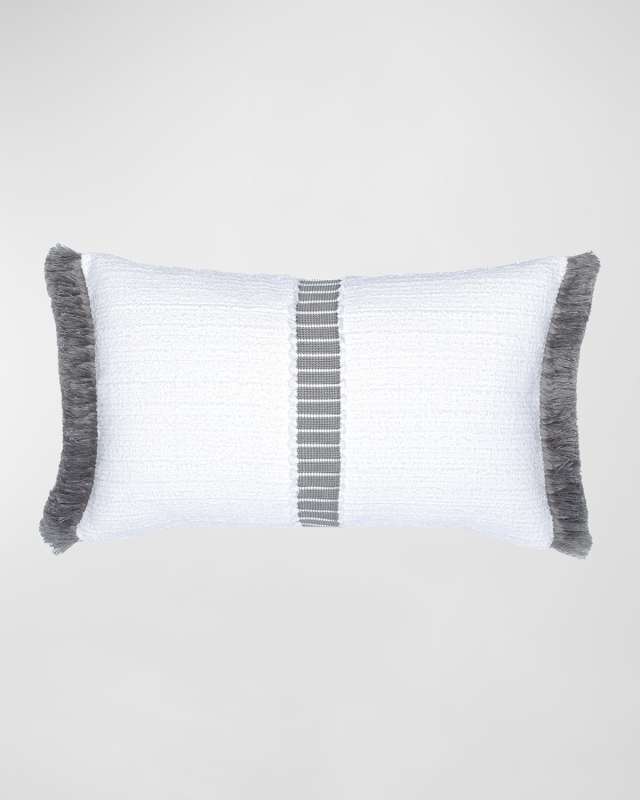 Deluxe Jacquard Indoor/Outdoor Lumbar Pillow, 12" x 20"
