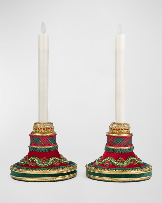 Holiday Magic Candle Sticks, Set of 2
