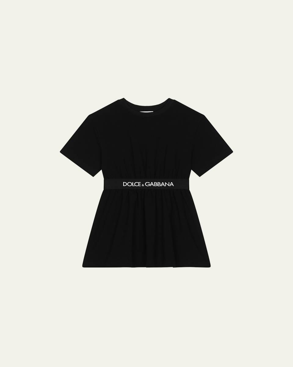 Girl's Logo Waist Dress W/ Bloomers, Size 2-6