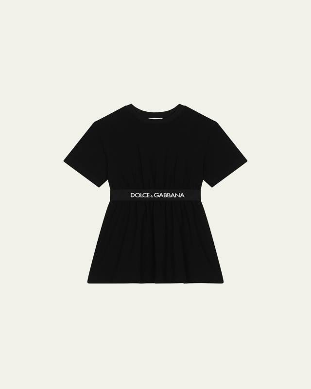 Girl's Logo Waist Dress W/ Bloomers, Size 2-6