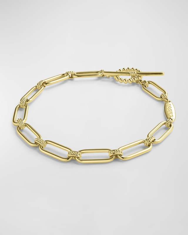 18K Gold Signature Caviar Petite Link Bracelet