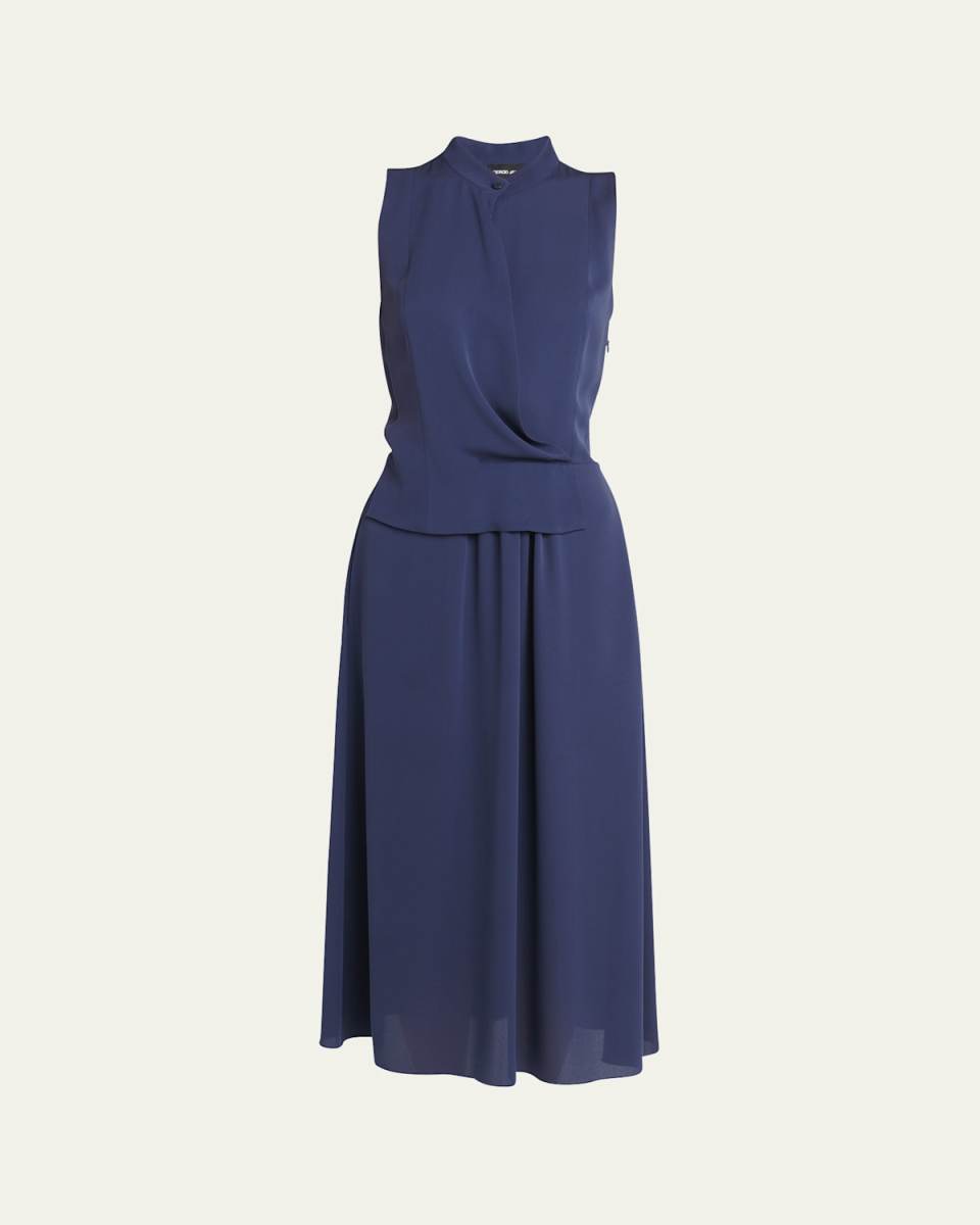 Draped Silk Gown