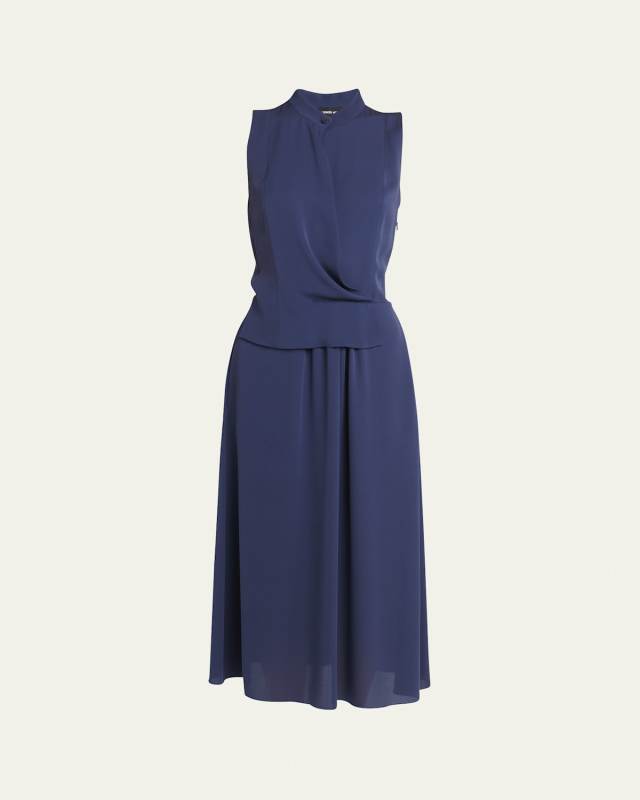 Draped Silk Gown