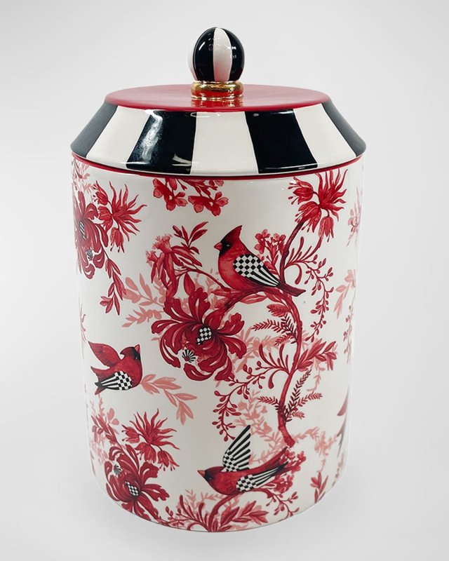 Cardinal Toile Canister