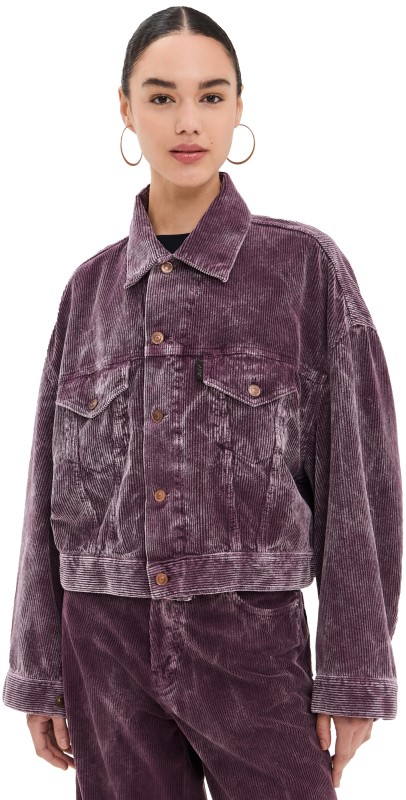 HAIKURE Spencer Velvet Vic Jacket Wine