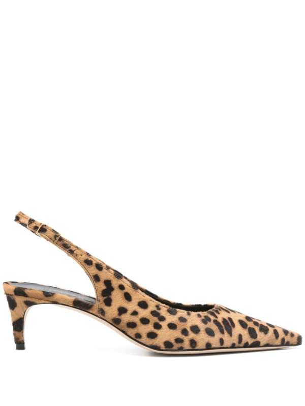 55mm leopard-print pumps