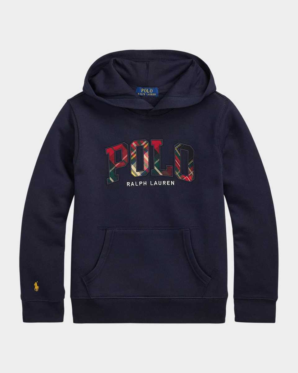 Boy's Festive Logo-Print Hoodie, Size S-X