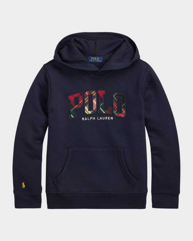 Boy's Festive Logo-Print Hoodie, Size S-X