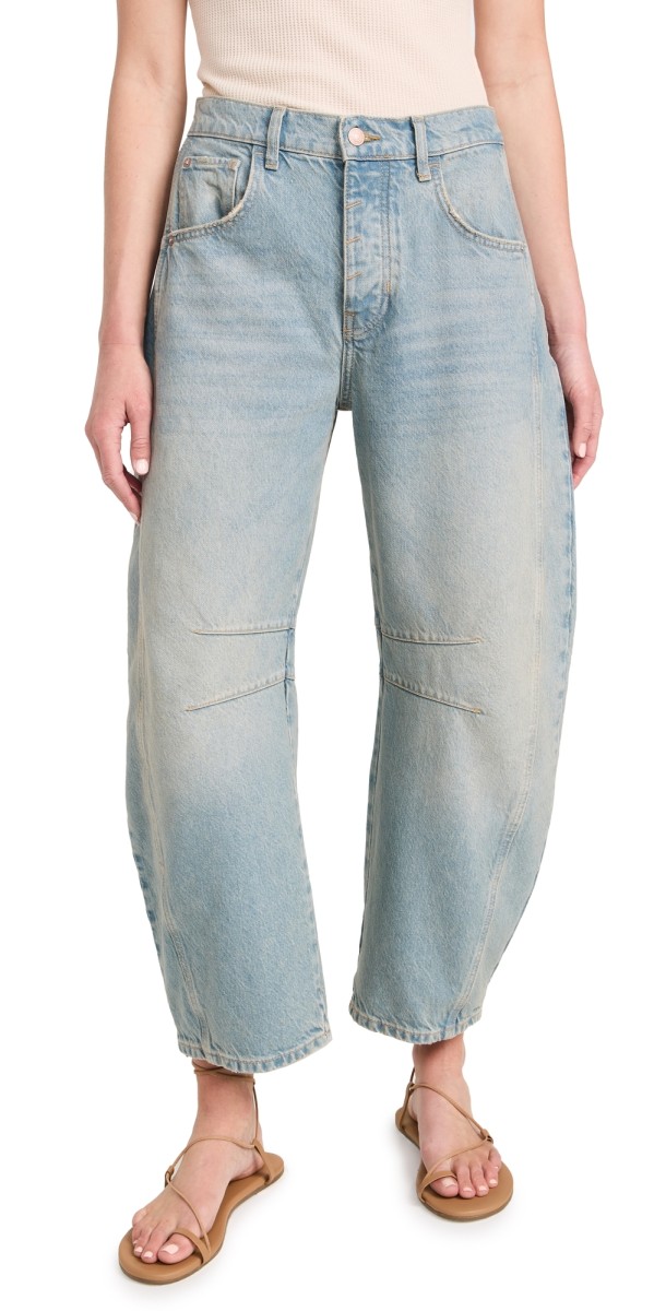 Free People Good Luck Barrel Leg Jeans Kismet
