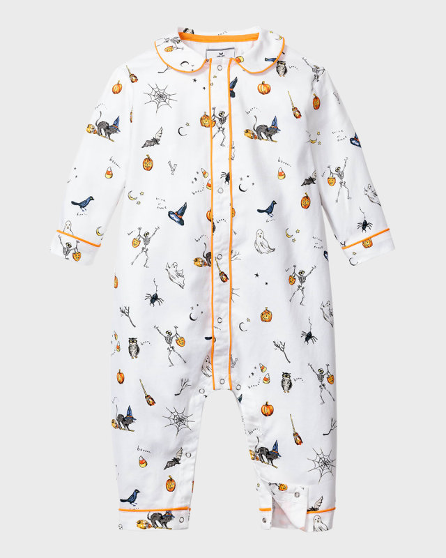 Kid's Cambridge Trick Or Treat-Print Coverall, Size Newborn-24