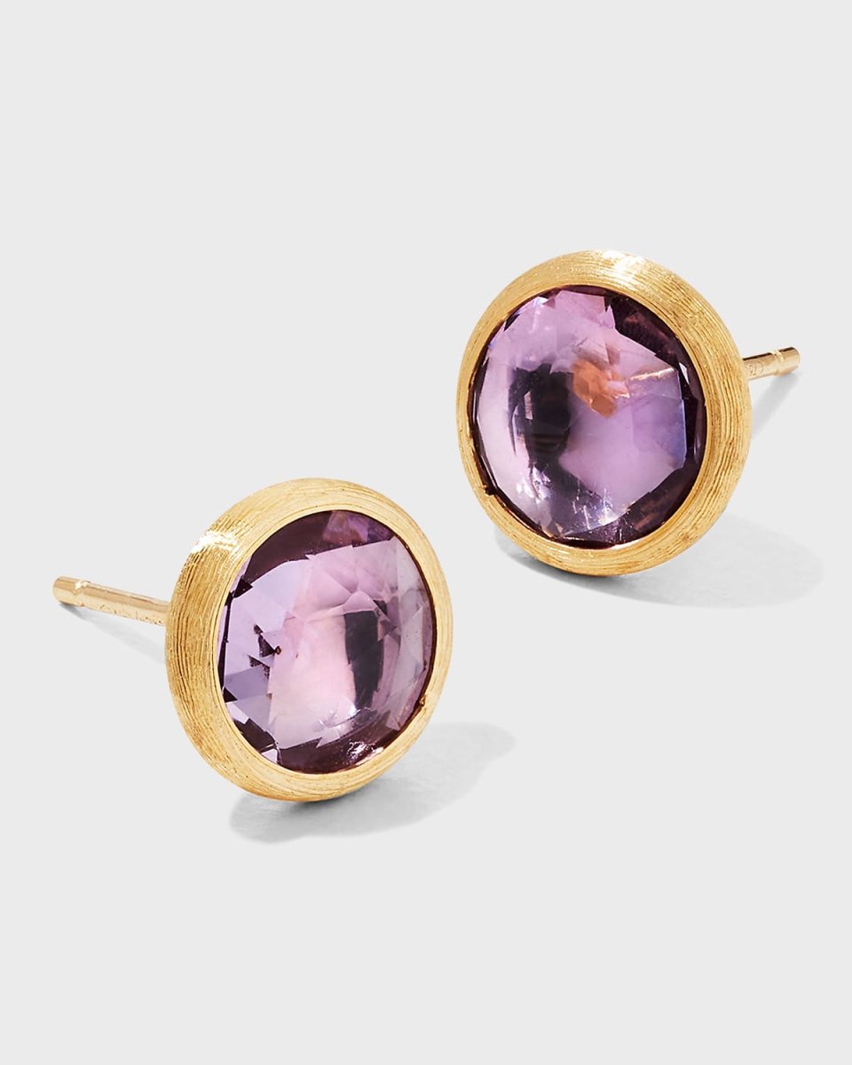 Jaipur 18K Amethyst Stud Earrings