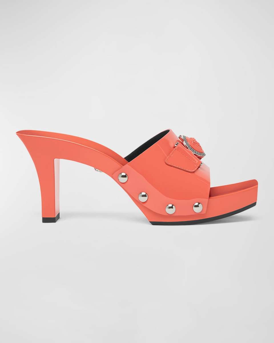 Medusa Leather Mule Sandals