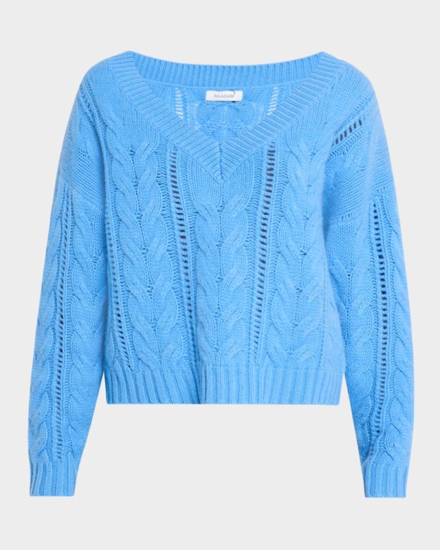 Cable Wool-Cashmere Sweat